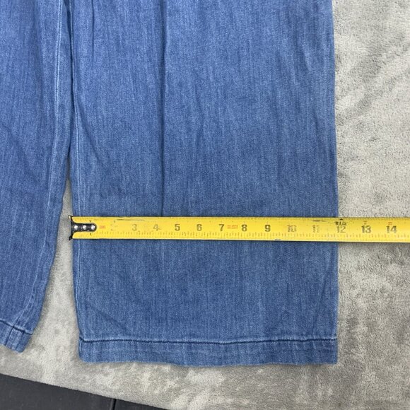 Pilcro and The Letterpress Jeans Women 2 Anthropologie Wide Leg Crop Belted Boho - Picture 6 of 14